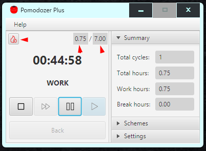 Pomodozer Plus v1.2 - UI improvements